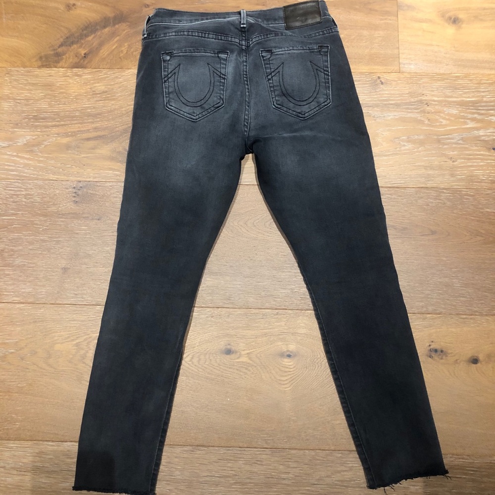 True Religion grey skinny jeans